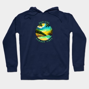 endless summer, fun summer artistic design v10 Hoodie